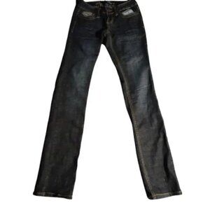Request Jeans Junior's Size 3  Straight Leg 5 Pocket Blue Jeans